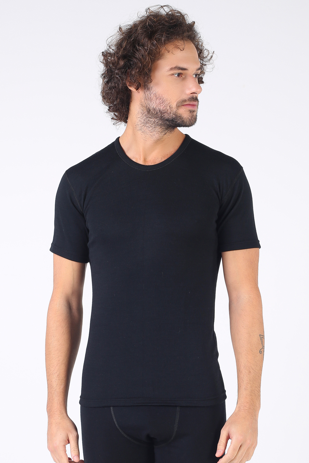 МЪЖКО ТЕРМОБЕЛЬО ТЕНИСКА С КЪС РЪКАВ, 60% МЕРИНО