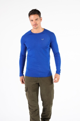 Мъжка термоблуза REMUS с дълги ръкави, 100% мерино