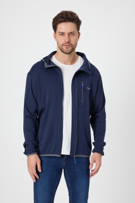 Мъжки термосуичър с цип MAESTRO от 100% мерино