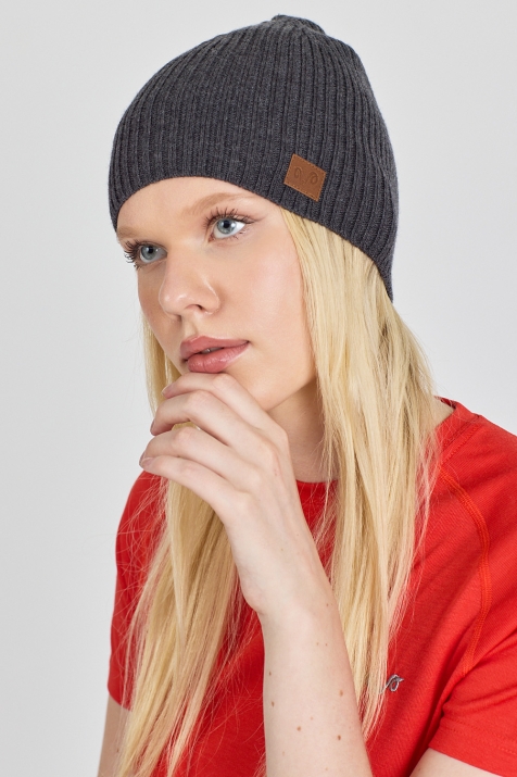 Шапка от мерино WINTRY Размер Един размер - универсален, Цвят антрацит