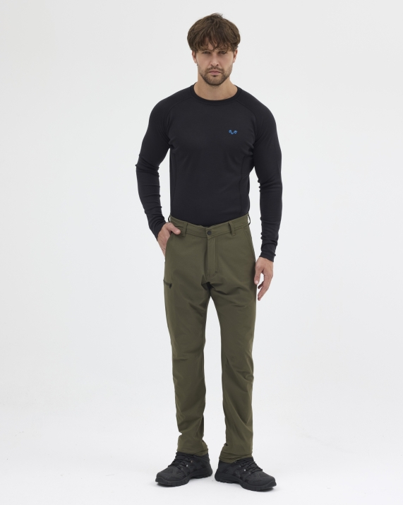 COZY  Двупластов мъжки термопанталон от мерино