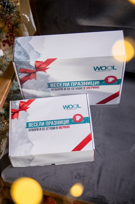 Коледен луксозна кутия с кедрови топчета и сапун от „При Родата“