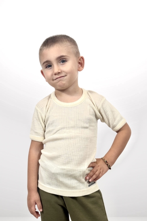 Детско термо бельо тениска 100% мерино