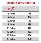 Детско термо бельо - комплект, изработен от 100%